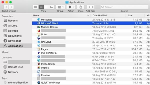 uninstall microsoft office 365 mac